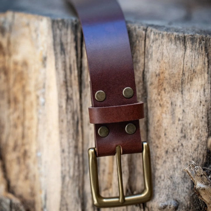 חגורת עור לאקדח – עבודת יד מעור איטלקי | MOR SINAI GEAR