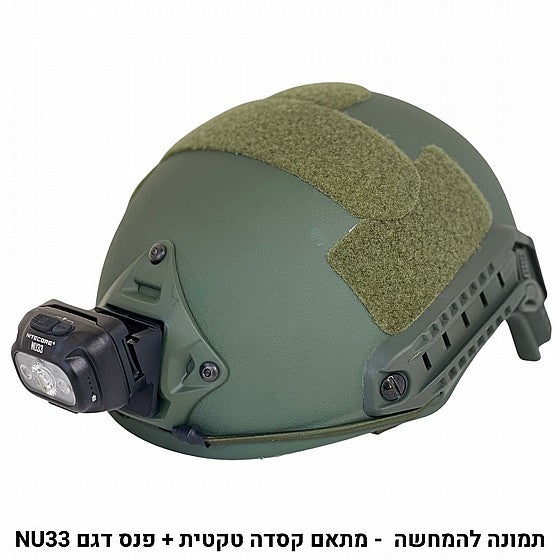 מתאם פנס לקסדה טקטית – חיבור לפנסי Nitecore NU31 / NU33 / NU30