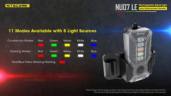 פנס גוף צ'קלקה משטרתי NU07LE – פנס סימון אישי נטען USB-C
