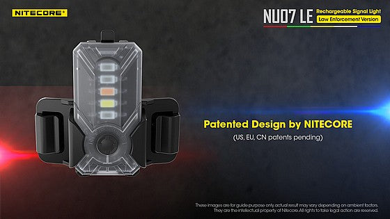 פנס גוף צ'קלקה משטרתי NU07LE – פנס סימון אישי נטען USB-C