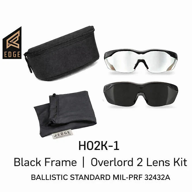 משקפי מגן טקטיים Edge Eyewear Overlord | תקן צבאי בליסטי