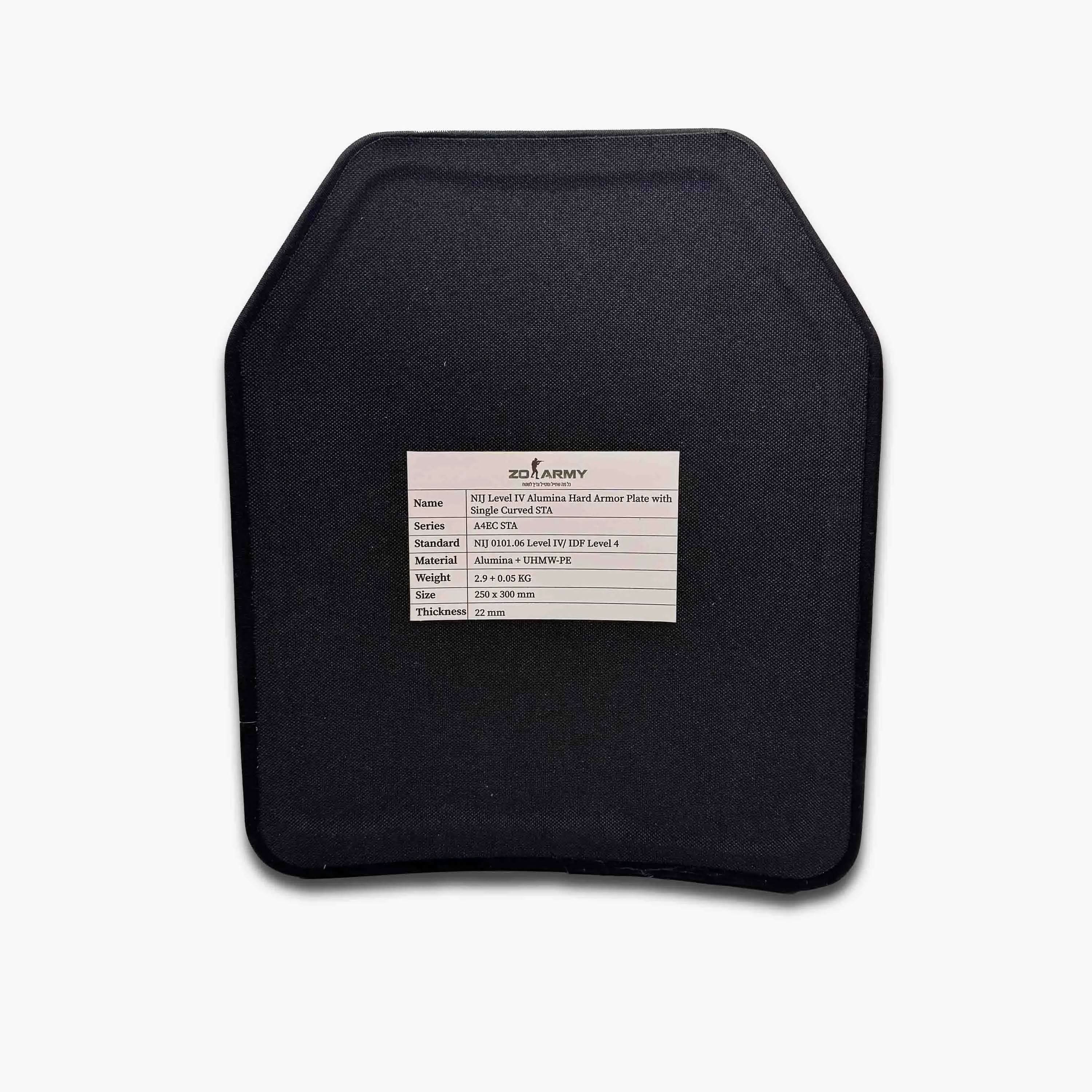 פלטה קרמית רמת מיגון 4 לוחות מיגון פלטה קרמית רמת מיגון 4 לוח קרמי לווסט | tactical plus