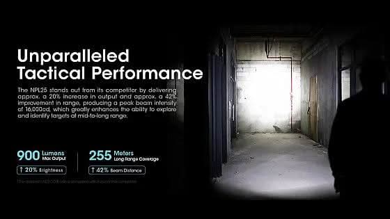 פנס טקטי nitecore npl25 צייני לייזר לנשק / פנסים