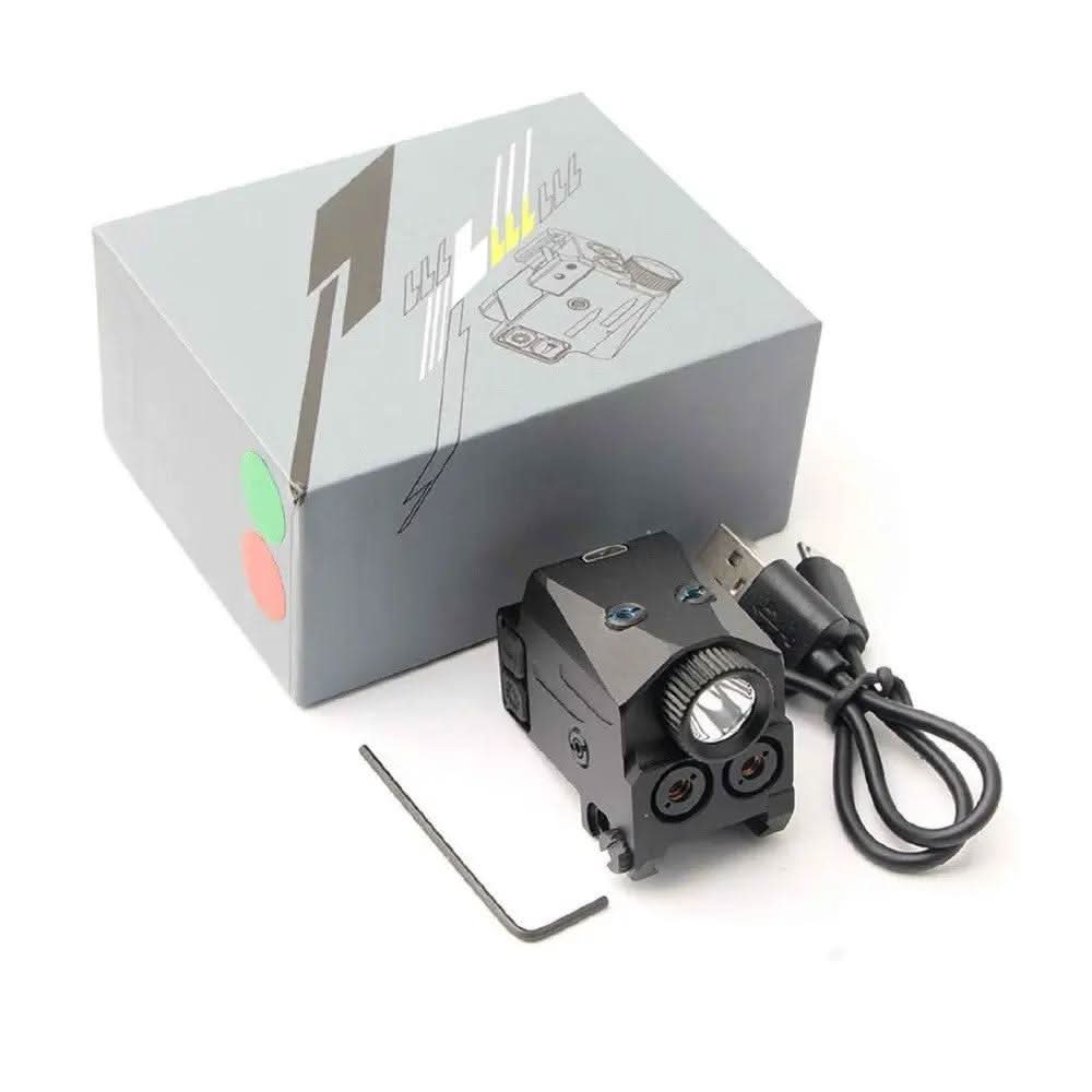 פנס משולב ציין לייזר ירוק/אדום צייני לייזר לנשק / פנסים