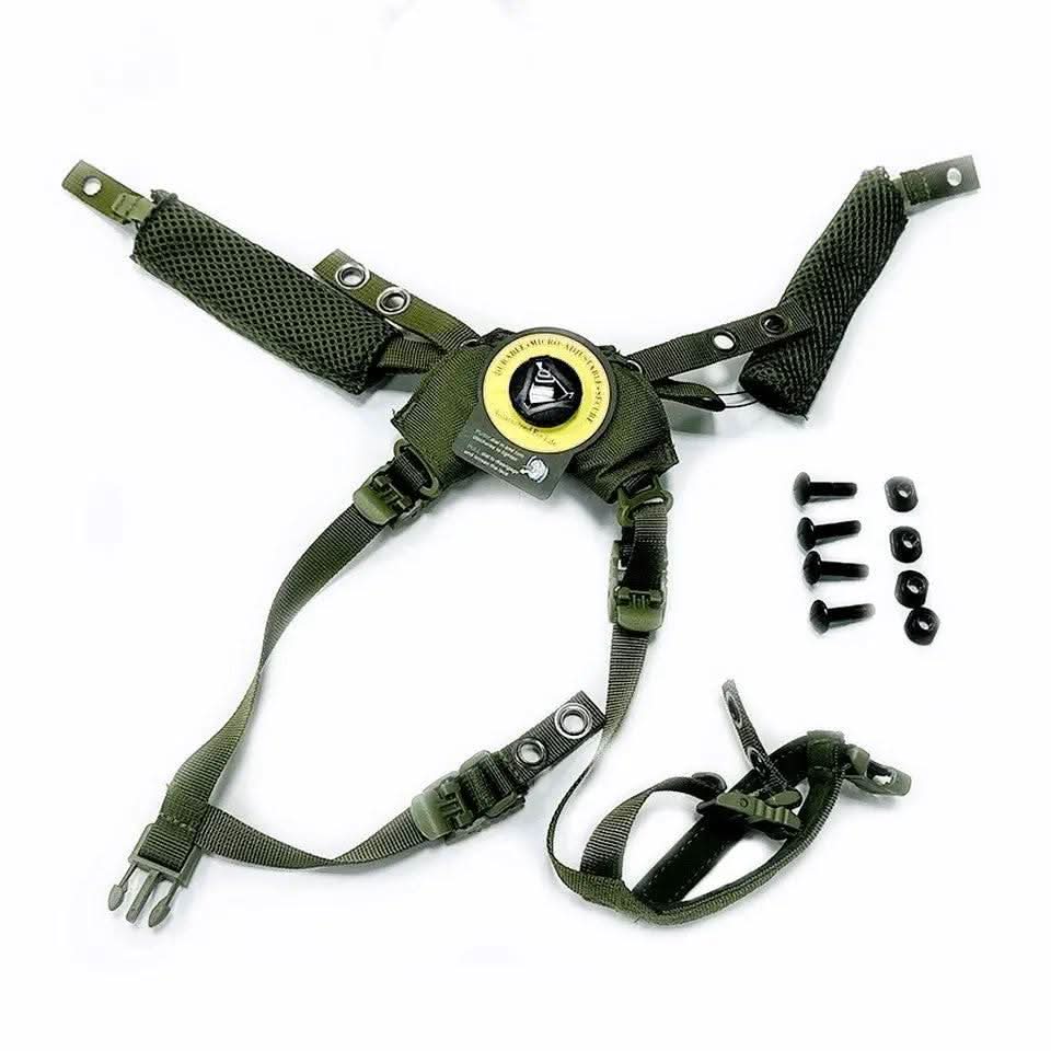 רתמת רצועה 4 נקודות לקסדה טקטית קסדות ואביזרים רצועה/ריתמה 4 נקודות לקסדה טקטית | tactical plus