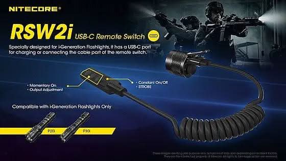 שלט ptt rsw2i לפנסים טקטיים מוצרים נלווים