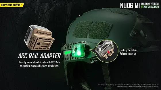 פנס (נצנץ) איתות אינפרה אדום - nitecore nu06mi אוזניות טקטיות ואביזרים