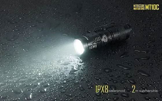 רכת פנס יראור טקטי Nitecore MT10C – תאורה עוצמתית עם מתאם ושלט - Tactical Plus
