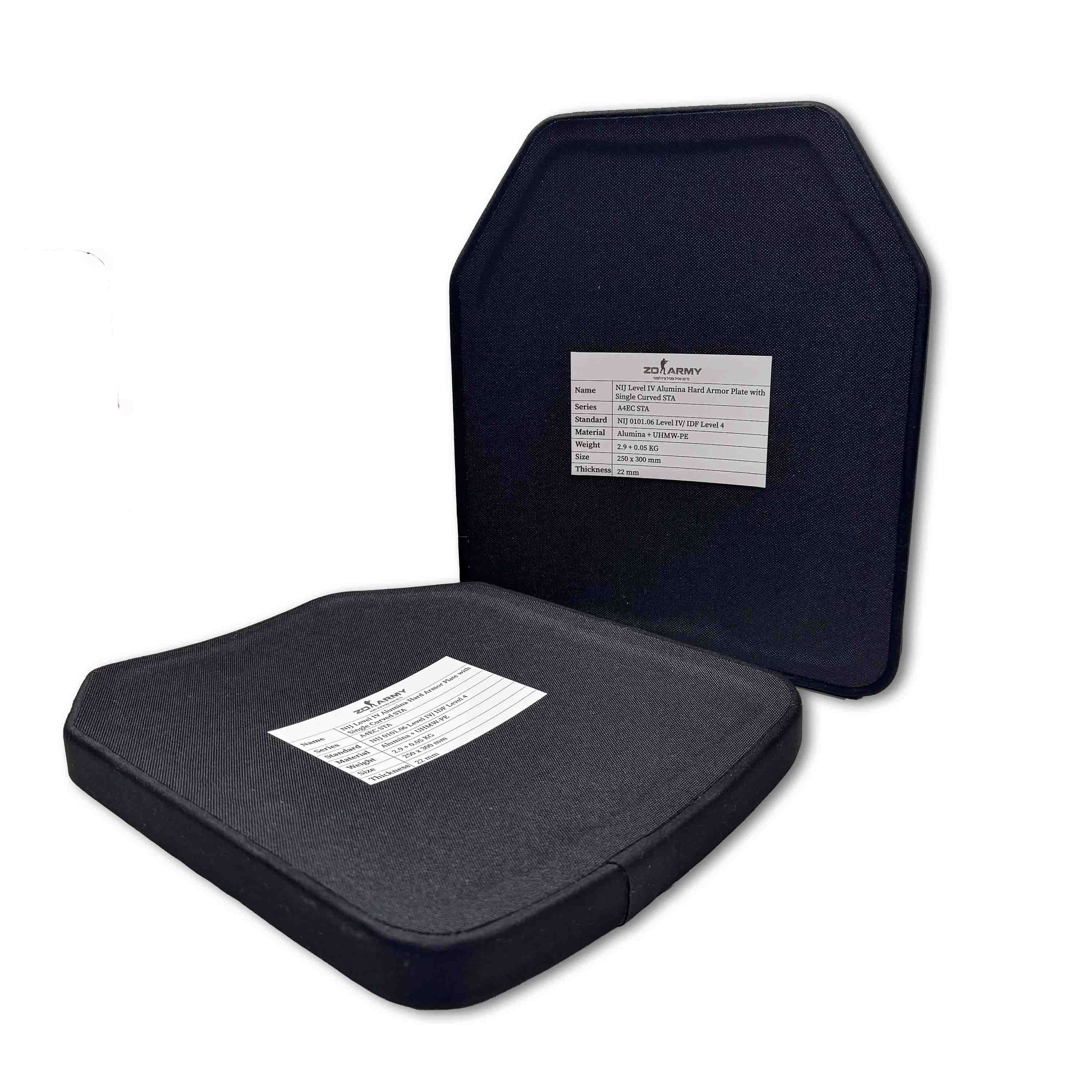 זוג לוחות קרמיים רמה 4 במחיר מבצע ! - Tactical Plus