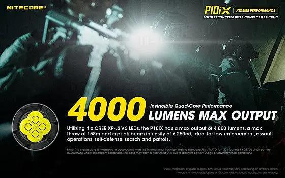 פנס יד הצפה נטען 4000 לומן p10ix מוצרים נלווים