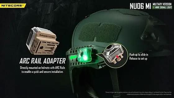 פנס אינפרה אדום טקטי | פנס נצנץ Nitecore NU06MI – תאורת איתות חכמה לשטח - Tactical Plus