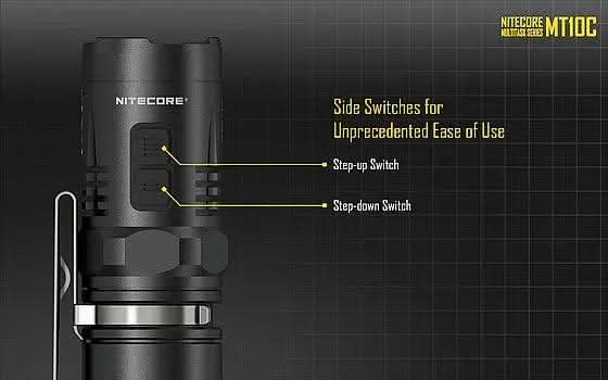 פנס יד טקטי NITECORE MT10C – תאורה עוצמתית וקומפקטית בעוצמה של 920 לומן - Tactical Plus