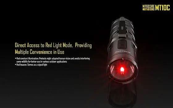 פנס יד טקטי NITECORE MT10C – תאורה עוצמתית וקומפקטית בעוצמה של 920 לומן - Tactical Plus