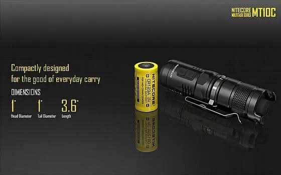 פנס יד טקטי NITECORE MT10C – תאורה עוצמתית וקומפקטית בעוצמה של 920 לומן - Tactical Plus