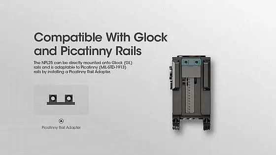 פנס טקטי לאקדח NITECORE NPL25 – 900 לומן של עוצמה ודיוק - Tactical Plus