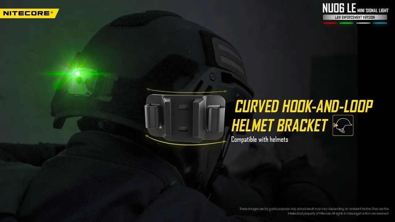 פנס נצנץ Nitecore NU06 לקסדה – תאורת איתות טקטית חכמה ועמידה - Tactical Plus