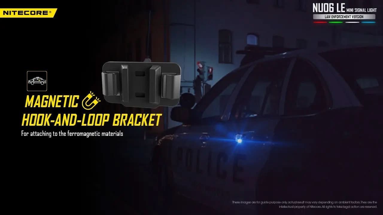 פנס נצנץ Nitecore NU06 לקסדה – תאורת איתות טקטית חכמה ועמידה - Tactical Plus