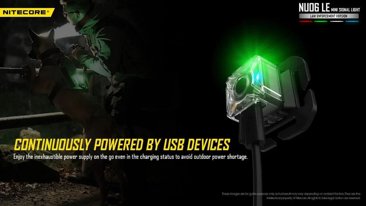 פנס נצנץ Nitecore NU06 לקסדה – תאורת איתות טקטית חכמה ועמידה - Tactical Plus